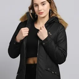 Women Self Design Puffer Jacket-image-16
