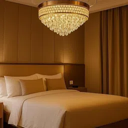 tripping 42-Inch Crystal Chandelier Ceiling Fan with Remote Chandelier Ceiling Lamp image 2