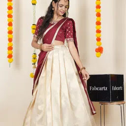 sonu creation Embellished Semi Stitched Lehenga Choli image 4