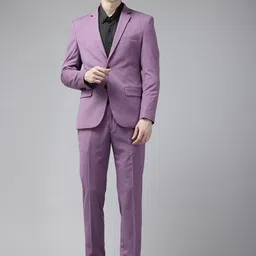 park avenue Men 2BTN NOTCH F.F.TROUSER SLIM FIT Solid Suit image 1