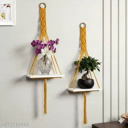 Home Decor wall decorated item Triangle Floating Shelves - Set of 2 Pack of 2-image-71