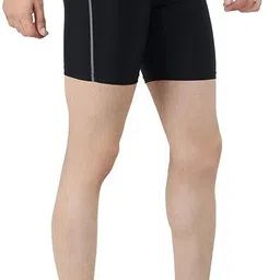 sportinger Solid Men Black Tights image 3