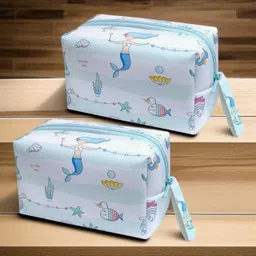 amanvani Women Blue Cosmetic Bag-picture-13