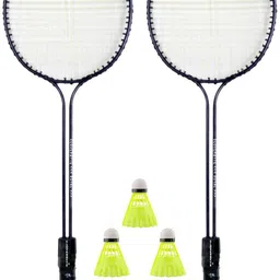 miniblitz Double Shaft Badminton 2 Piece With 3 Piece Nylon Shuttle Cock Badminton Kit-picture-17