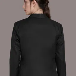 rocksy Women Solid Single Breasted Casual Blazer image 2