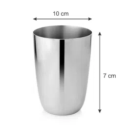 5 needs (Set of 6) 300 ml Stainless Steel Everyday Glass image 2