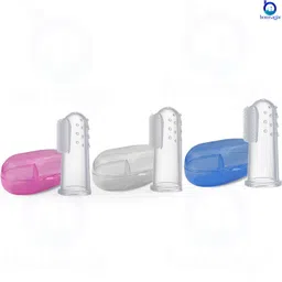 homsagar Baby Silicone Finger Brush | Soft Gum & Tongue Cleaner | BPA Free | Soft Toothbrush-picture-22