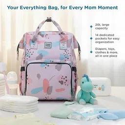 meemee Waterproof Maternity Backpack for Moms with Multiple Pockets & Changing Mat Baby Diaper Bag image 3