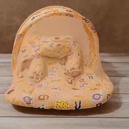 kiwon New Born Baby Bedding Set with Protective Mosquito Net and Pillow (0-24 Months) Nylon Washable Infants Mosquito Net-picture-20