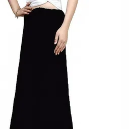 TrendingTrading Black Cotton Saree Petticoat Shapewear for Women Pure Cotton Petticoat image 3