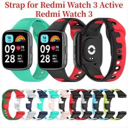 RUPELIK Soft Silicone Classic Strap Bands for Redmi Watch 3 Active/ Watch 3 Lite Smart Watch Strap image 5