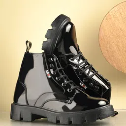 leo's fitness shoes Leo Chic and Chunky Comfortable Casual Boots Boots For Men-picture-14