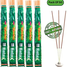 gaumayam Relax Mosquito Repellent 50 Herbal Incense Sticks Mosquito killer Machhar Agarbatti for indoor, Mosquito net bat incense sticks, Citronella, Lemongrass-picture-26
