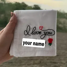 holy haven HAND MADE CRAFTED HANDKERCHIEF ["White"] Handkerchief-picture-10