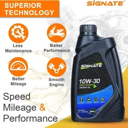 signate 10W30 4T Scooter Engine Oil | Power Formula of Vehicle Lubricants For Synthetic Blend Engine Oil image 4