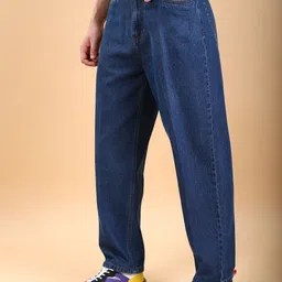 highlander Men Regular Mid Rise Dark Blue Jeans image 4