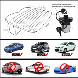 brogbus Car inflatable bed travel mattress car children Car Inflatable Bed image 3