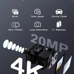 BR WORLD ULTRA HD SPORT SERIES Sports Action Camera ULTRA HD 4K Sports and Action Camera image 2