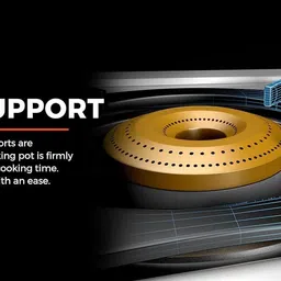 cybox Heavy Single Burner Gas Stove Stainless Steel Manual Gas Stove image 5