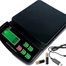 NIBBIN 10kg x 1g Electronic Weight Machine Digital Food Scale for Home, Kitchen & Shops Weighing Scale-image-54