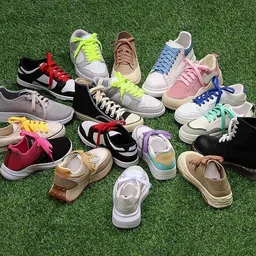 house of common Shoe Laces White Flat 120cm shoe laces for canvas sneakers White shoes Shoe Lace image 4