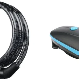 Bicycle Front Light with Horn & Password Lock Combo USB Charging Light & Secure Bicycle Lock-image-73