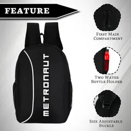 metronaut Medium 25 L Backpack For College School Travel Office Backpack For Men & Women image 2