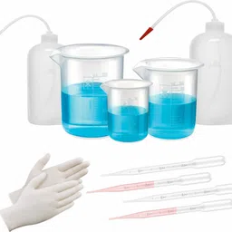 bello PP beaker 50ml 100ml 250ml WashBottle 250ml 500ml Dropper 3ml-5 gloves for lab Laboratory Dropper Bottle image 1