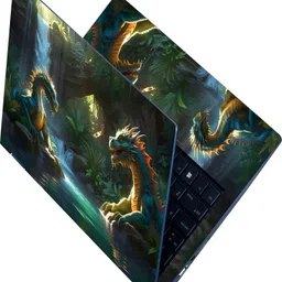 Anweshas Full Body Laptop Skin for Laptops Upto 15.6 Inch - Dragon Face to Face HD Sticker No Residue Removable Self Adhesive Vinyl Reusable Laptop Skin Compatible for 15.6 inch-picture-20