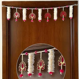 ANU HANDICRAFTS LOTUS DOOR TORAN WITH MERIGOLD LOOK Toran-picture-20