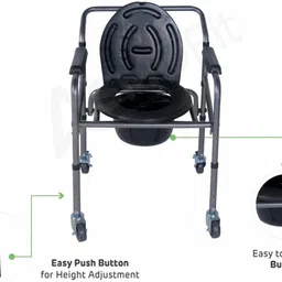 trm Foldable commode chair Commode Chair image 2