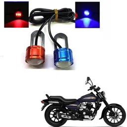 a4s Red Blue Metal PoliceType Strob License Plate Light Motorbike, Car, Van LED for Hero, Bajaj, Honda, TVS (12 V, 9 W) image 3