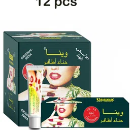 veena Instant Mehendi Keep Use for Part, Festival, Daily Used Mehendi Cone 1 Box 12 pcs-picture-42