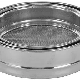 sbi Stainless Steel Atta chalni/channi/Sieve Set of 3 Strainer-picture-27