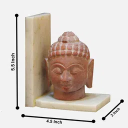 katkaria creations Bodhisattva Marble Book Ends Set image 2