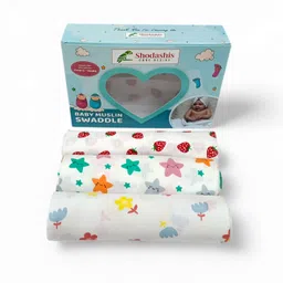 shodashis Printed Crib Swaddling Baby Blanket for AC Room-picture-26