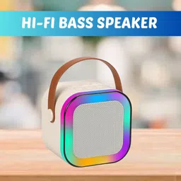 GUGGU W12 (PORTABLE WIRELESS BLUETOOTH SPEAKER) Dynamic Thunder Sound & RGB LightU247 10 W Bluetooth Laptop/Desktop Speaker-picture-25