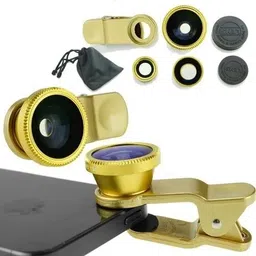 OSTALY Ultra HD Wide Angle 3 in 1 Universal Clip Lens Fish Eye, Macro Lens Mobile Phone Lens image 4