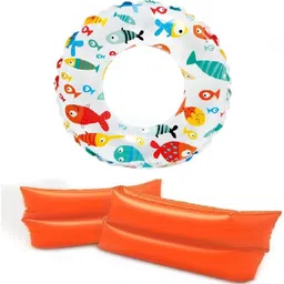 movex Morex Kids Swimming Tube & Arm Bands Combo | Safe Inflatable Swim Kit for Pool Swim Floatation Belt-picture-24