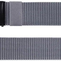 kalsi Men Casual, Evening, Formal, Party Silver Nylon Belt image 2