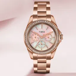 Multi Function Mother of Pearl Dial Analog Watch - For Women TW000Z403-image-37