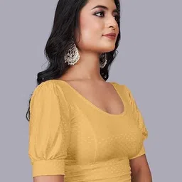 chandan tex fab Round Neck Women Blouse image 3