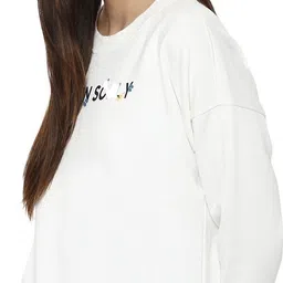 allen solly Women Full Sleeve Graphic Print Sweatshirt image 3