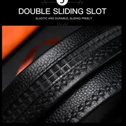 provogue Men Formal, Casual Black Artificial Leather Belt image 3