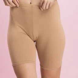 clovia Solid Women Beige Cycling Shorts-picture-28