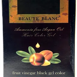 beaute blanc BB FRUIT VINEGAR HAIR DIE NATURAL BLACK AMONIYA FREE 1000 ML , NATURAL BLACK image 2