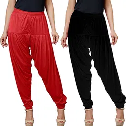 vee ess fashion Viscose Rayon Solid Patiala-picture-20