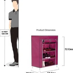 attache Carbon Steel Collapsible Wardrobe image 3
