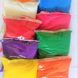 cpyfashion Pack of 10 Rangoli Powder image 3