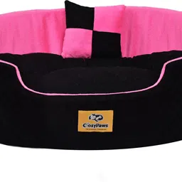 cozypaws Dog & Cat Washable Beds for Indoor Pets & Puppy, C8-ARDB-08-Black-Pinks M Pet Bed-picture-17